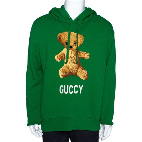 gucci sweater green bear|Gucci bee embroidered sweater.